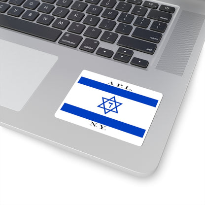 American Palestine Line house flag (Israel) STICKER Vinyl Kiss-Cut Decal