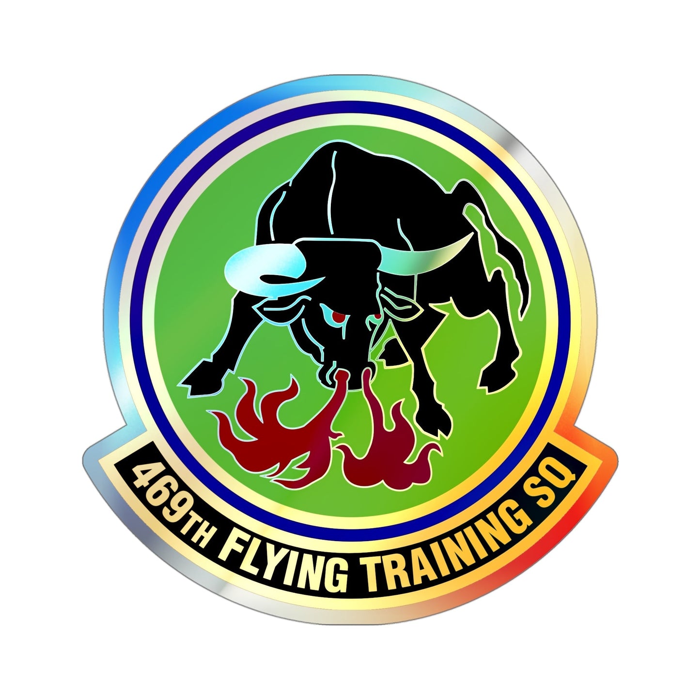 469 Flying Training Squadron AETC (U.S. Air Force) Holographic STICKER Die-Cut Vinyl Decal-4 Inch-The Sticker Space