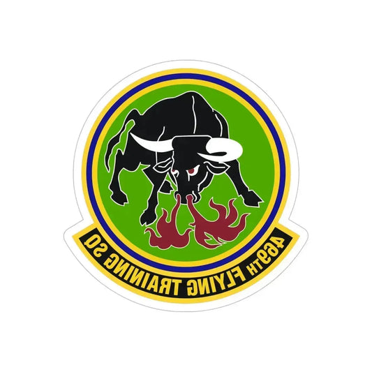 469 Flying Training Squadron AETC (U.S. Air Force) REVERSE PRINT Transparent Die-Cut STICKER 6 Inch Die-Cut Transparent - The Sticker Space