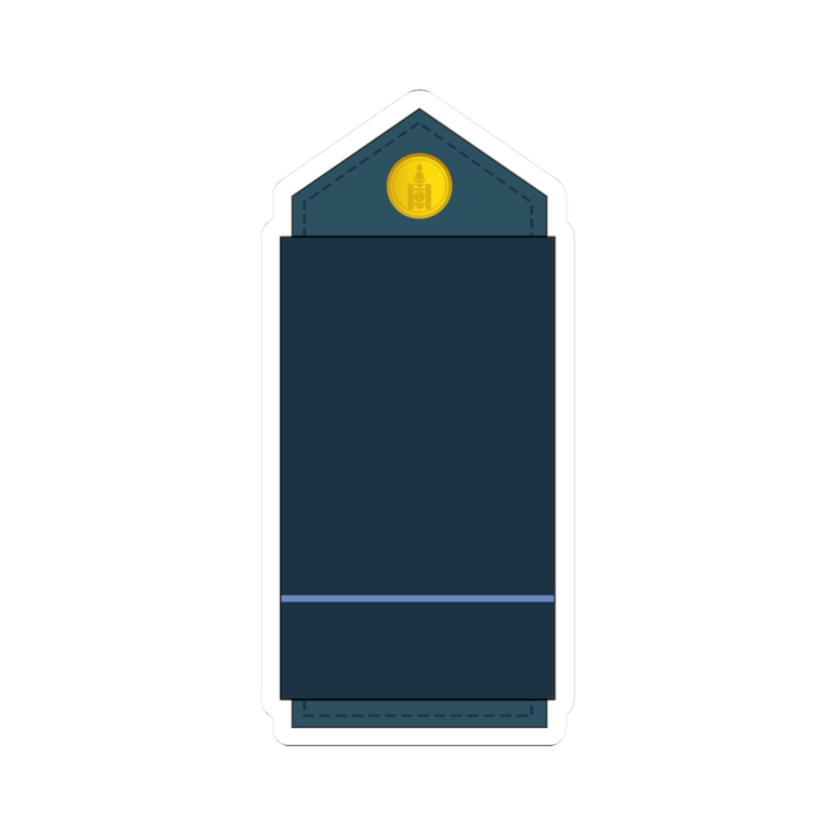 11.Mongolian Air Force MAJ (Mongolia) (Military Rank) STICKER Vinyl Kiss-Cut Decal
