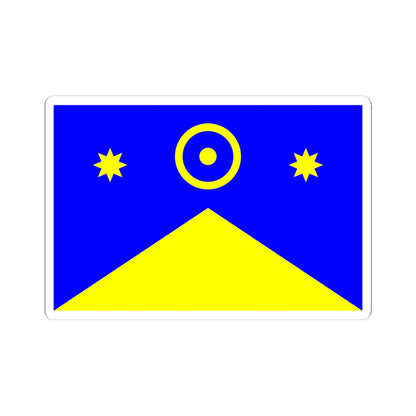 Flag of Novoukrainka raion (Ukraine) STICKER Vinyl Kiss-Cut Decal