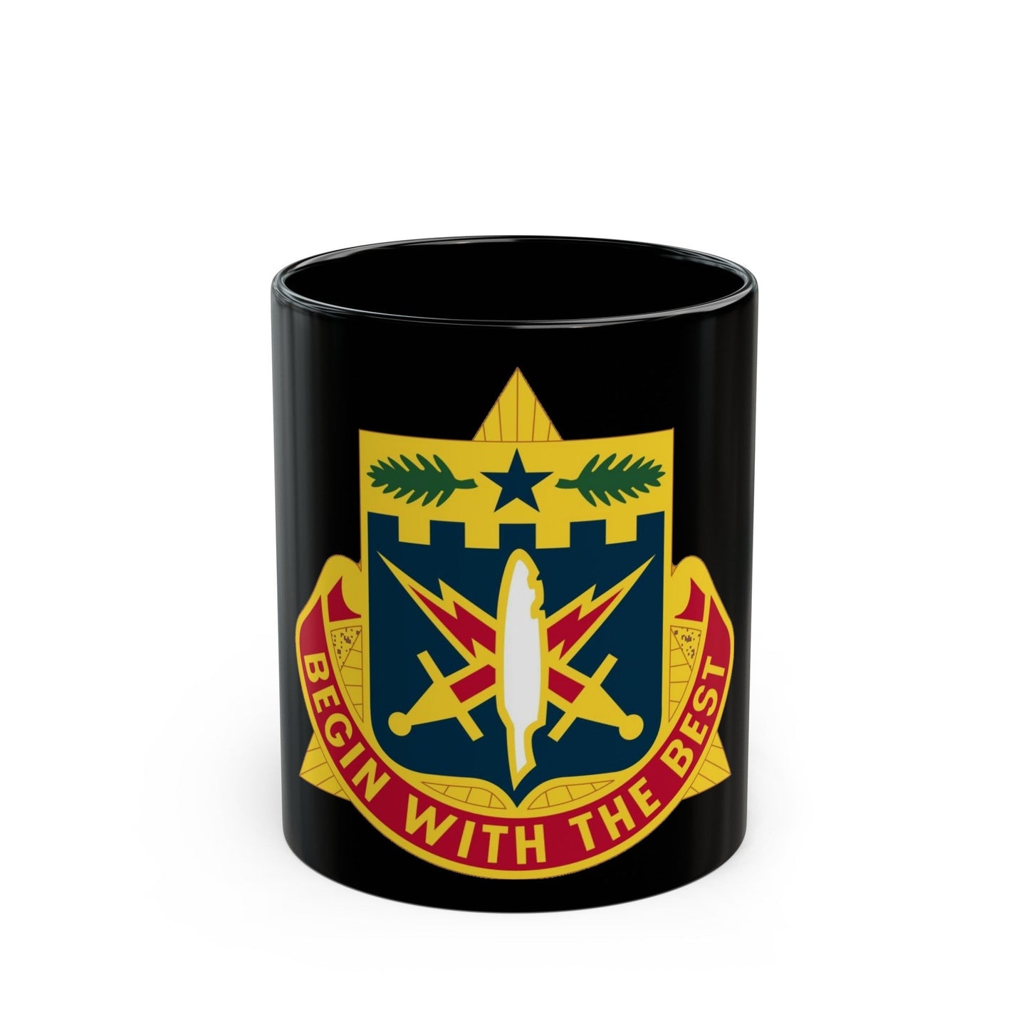 46th Adjutant General Battalion (U.S. Army) Black Coffee Mug-11oz-The Sticker Space