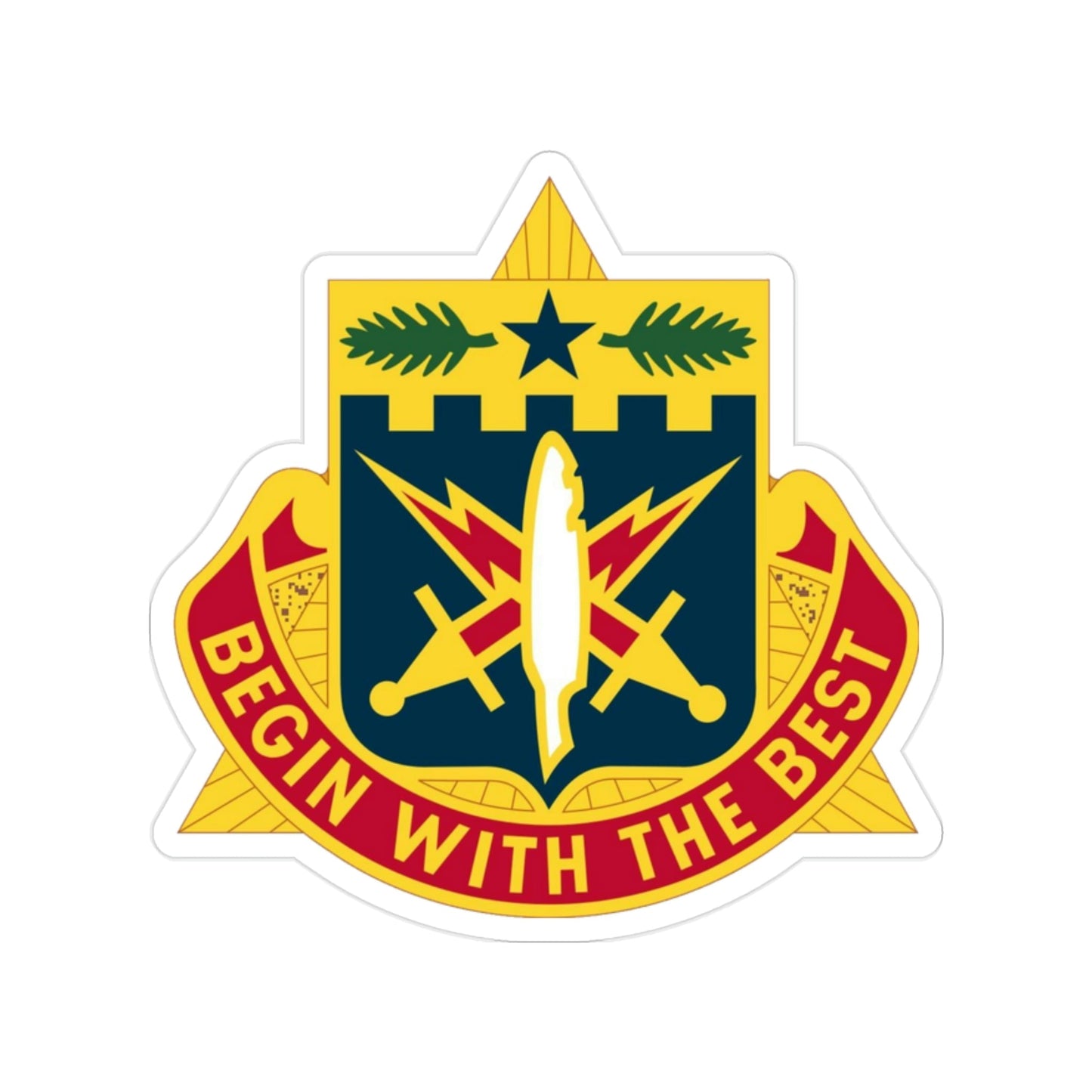 46th Adjutant General Battalion (U.S. Army) Transparent STICKER Die-Cut Vinyl Decal-2 Inch-The Sticker Space