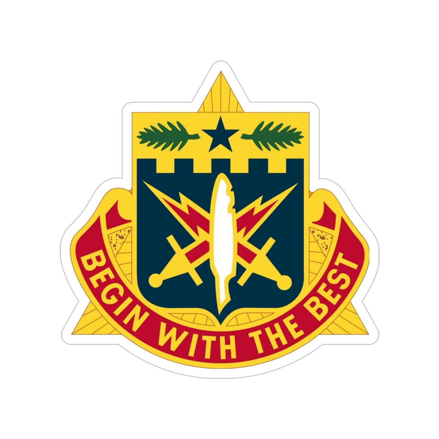 46th Adjutant General Battalion (U.S. Army) Transparent STICKER Die-Cut Vinyl Decal-5 Inch-The Sticker Space