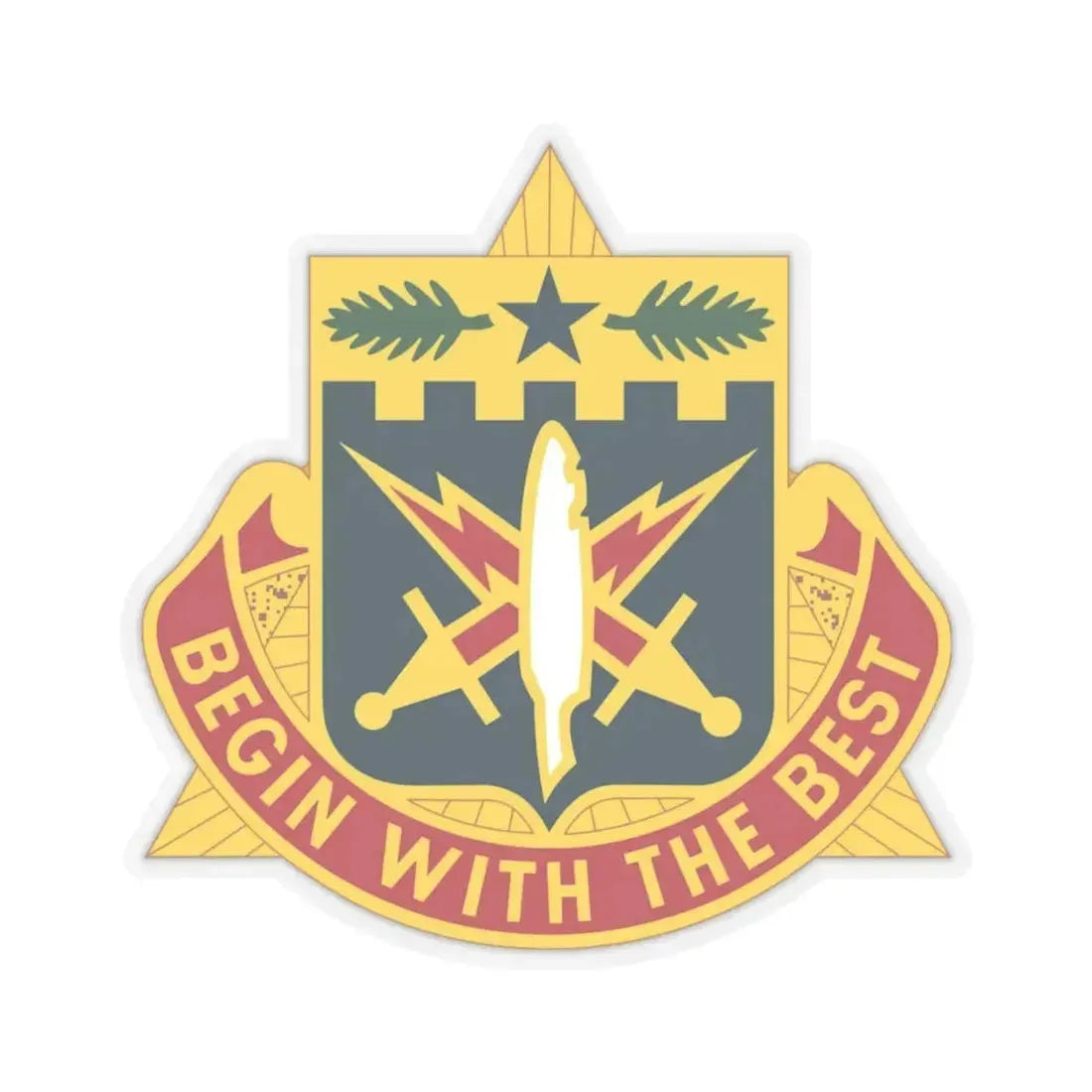 46th Adjutant General Battalion (U.S. Army) STICKER Vinyl Kiss-Cut Decal 4 Inch Transparent - The Sticker Space