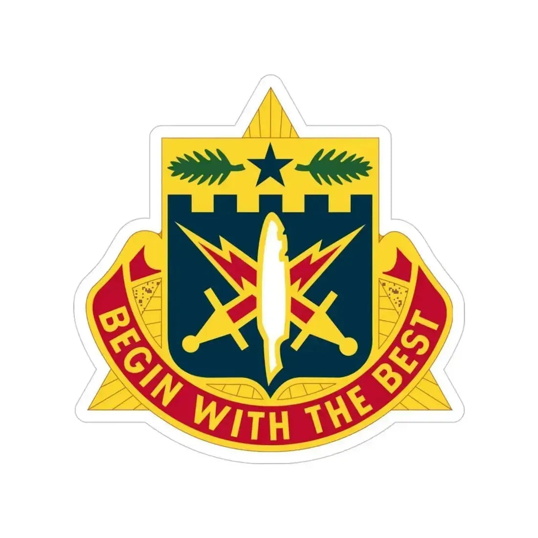 46th Adjutant General Battalion (U.S. Army) Transparent STICKER Die-Cut Vinyl Decal 4 Inch - The Sticker Space
