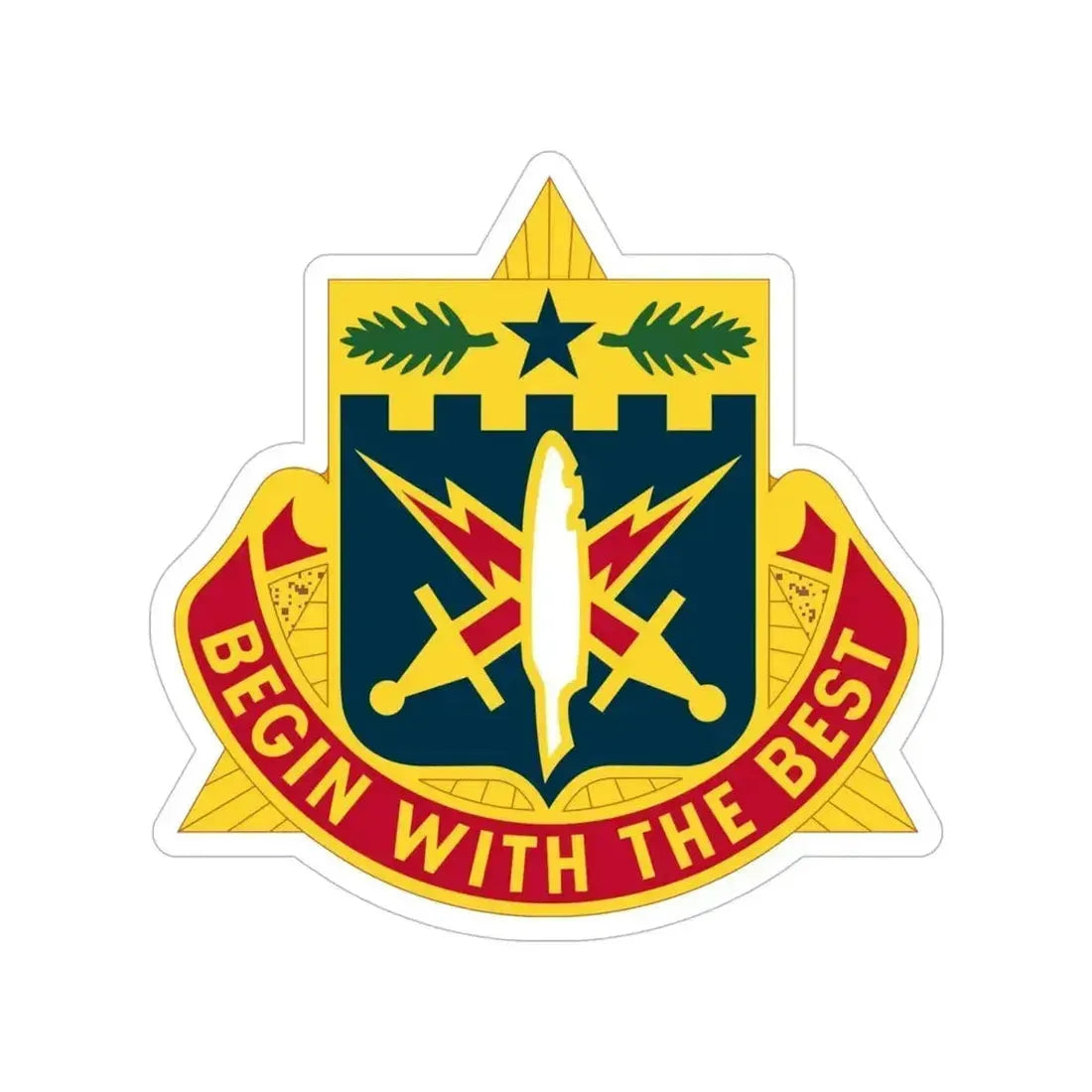 46th Adjutant General Battalion (U.S. Army) Transparent STICKER Die-Cut Vinyl Decal 6 Inch - The Sticker Space
