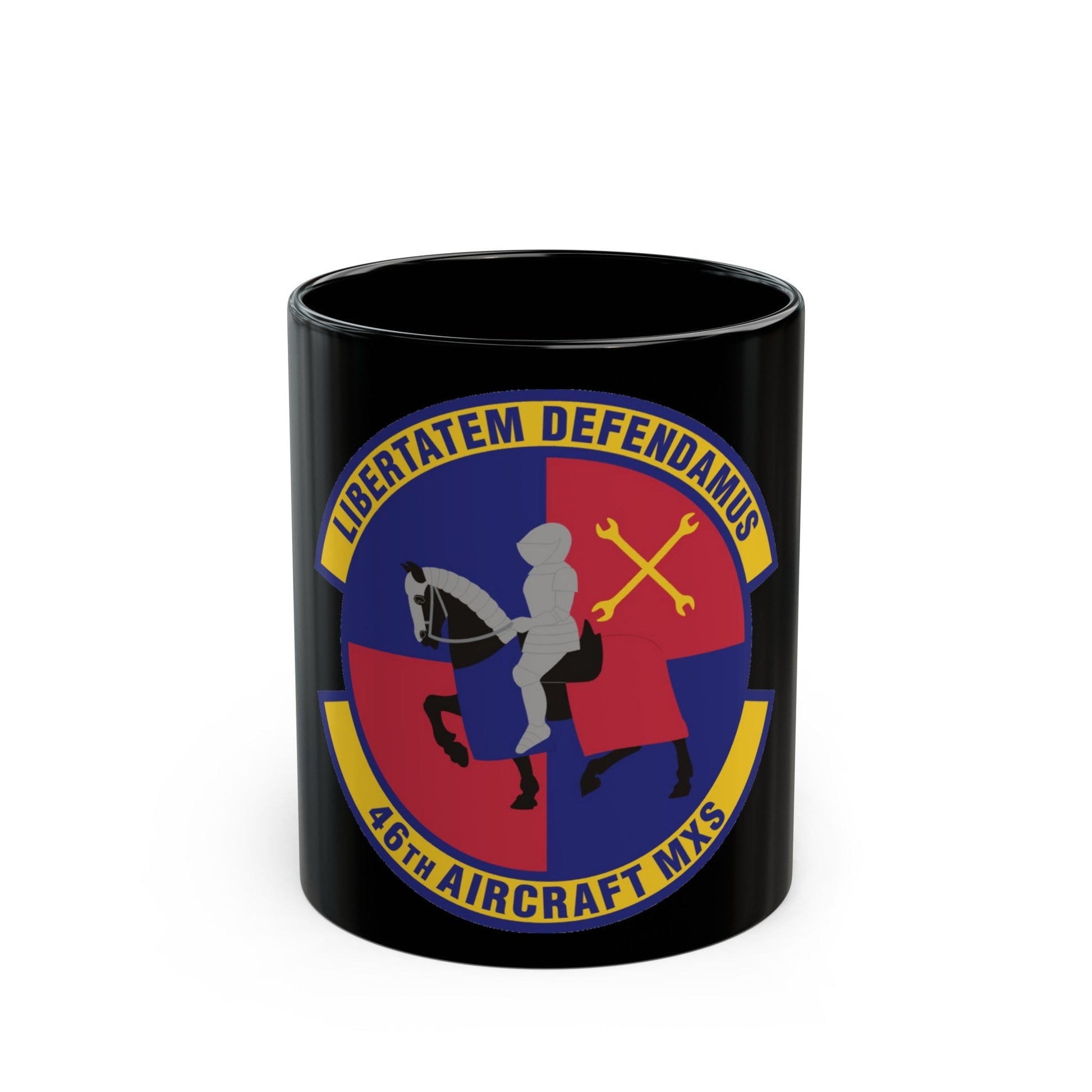 46th Aircraft Maintenance Squadron (U.S. Air Force) Black Coffee Mug-11oz-The Sticker Space