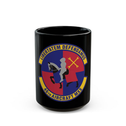 46th Aircraft Maintenance Squadron (U.S. Air Force) Black Coffee Mug-15oz-The Sticker Space