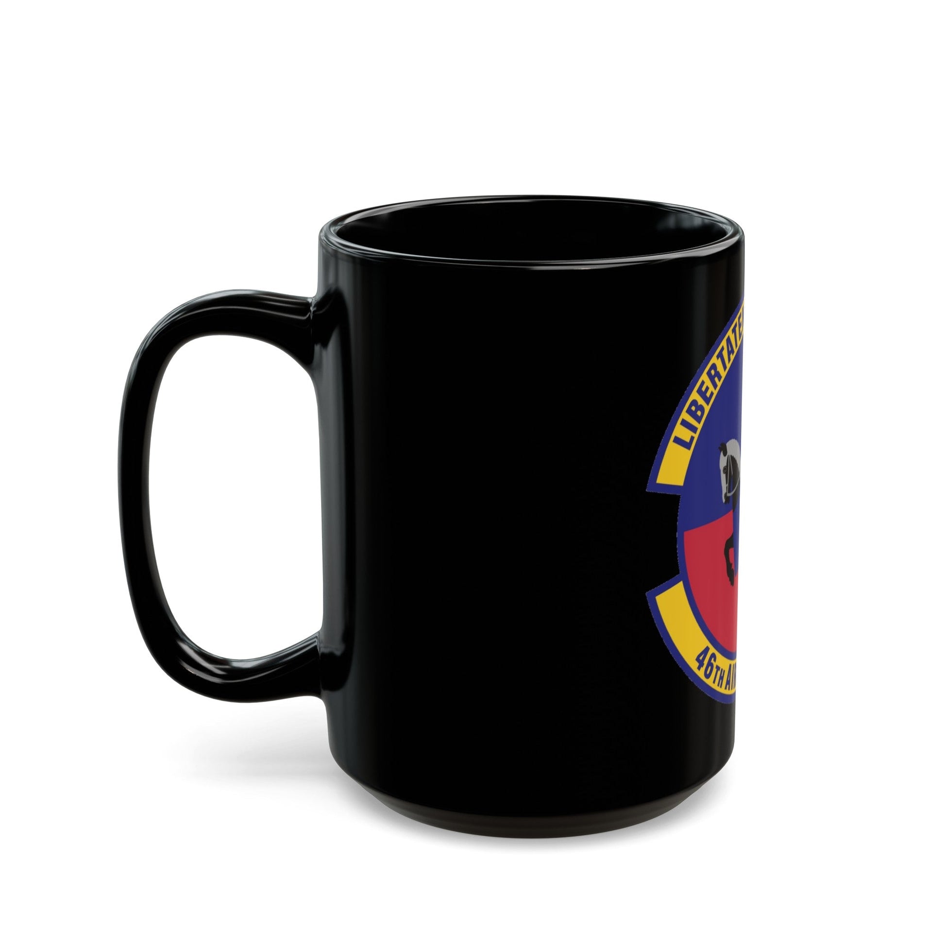46th Aircraft Maintenance Squadron (U.S. Air Force) Black Coffee Mug-The Sticker Space
