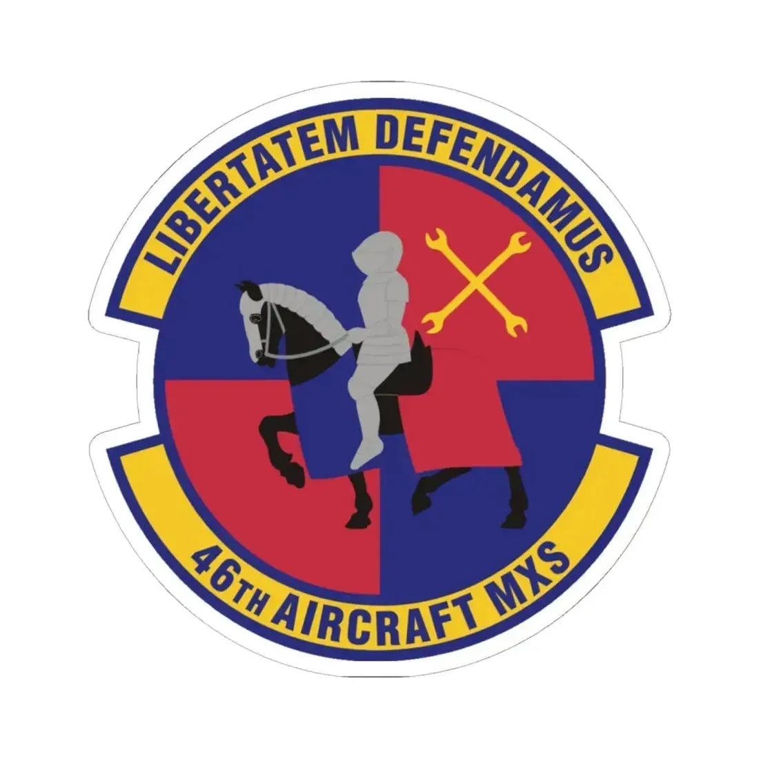 46th Aircraft Maintenance Squadron (U.S. Air Force) STICKER Vinyl Kiss-Cut Decal 6 Inch White - The Sticker Space