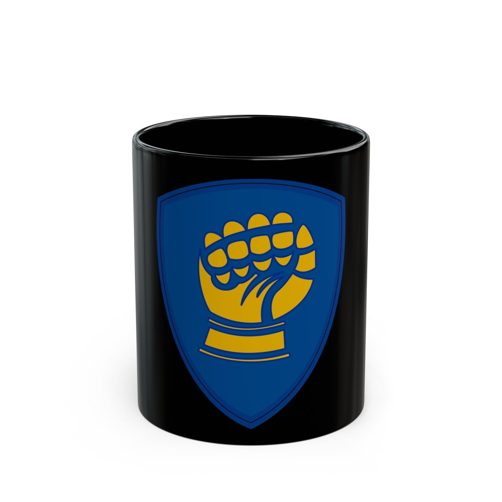 46th Infantry Division CSIB (U.S. Army) Black Coffee Mug-11oz-The Sticker Space