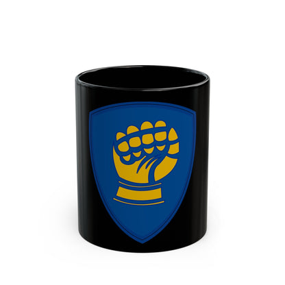 46th Infantry Division CSIB (U.S. Army) Black Coffee Mug-11oz-The Sticker Space