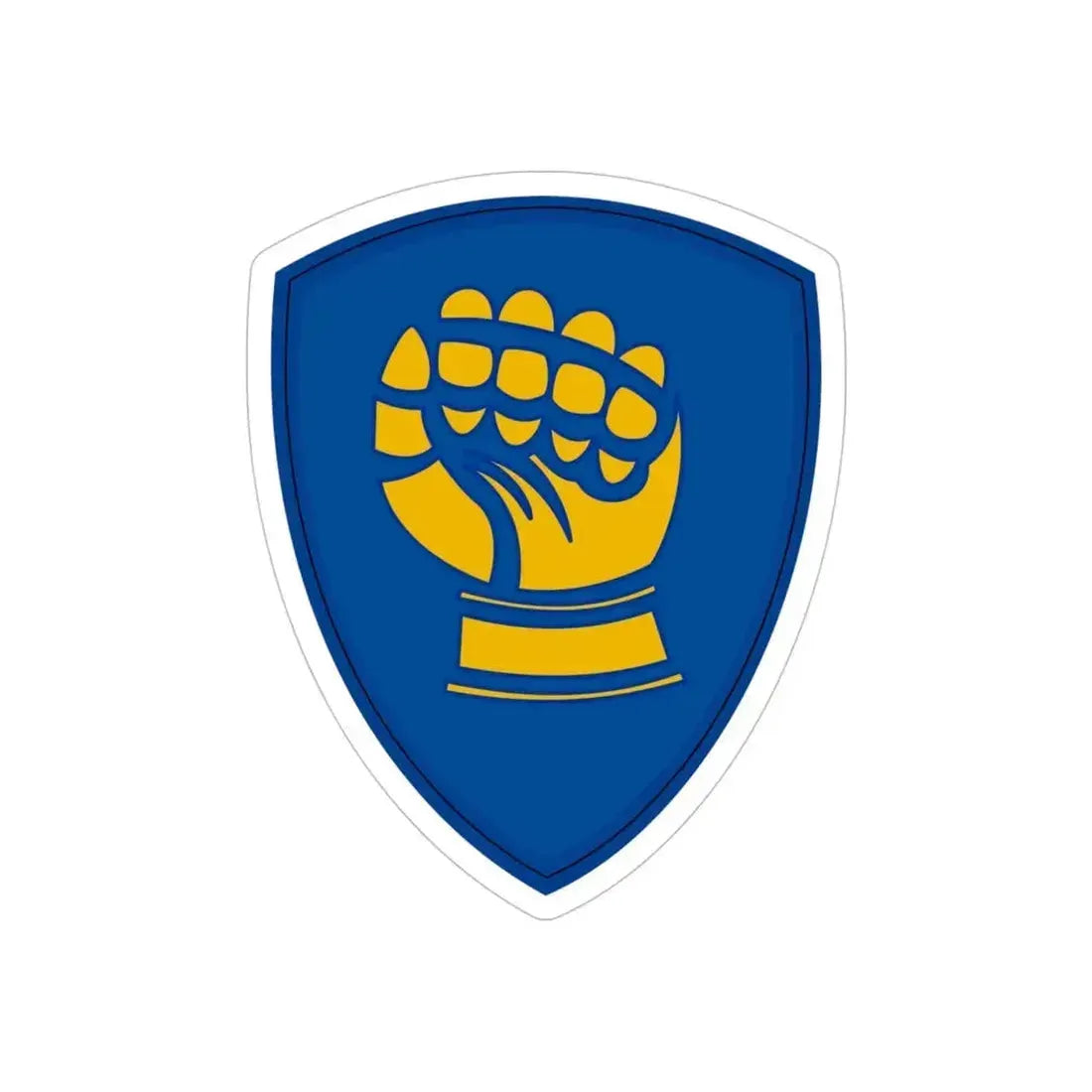 46th Infantry Division CSIB (U.S. Army) REVERSE PRINT Transparent Die-Cut STICKER 4 Inch Die-Cut Transparent - The Sticker Space