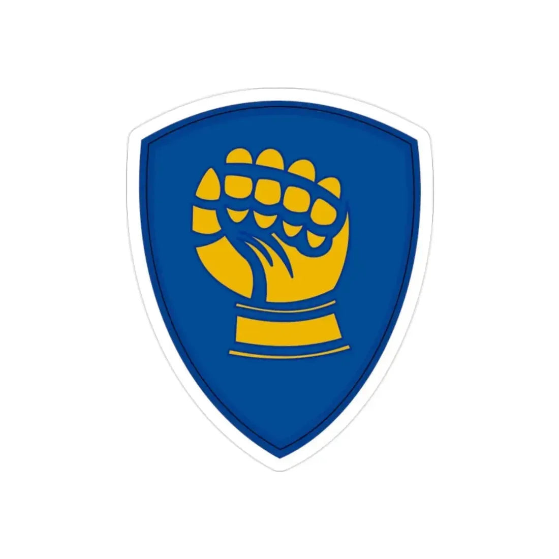 46th Infantry Division CSIB (U.S. Army) REVERSE PRINT Transparent Die-Cut STICKER - The Sticker Space