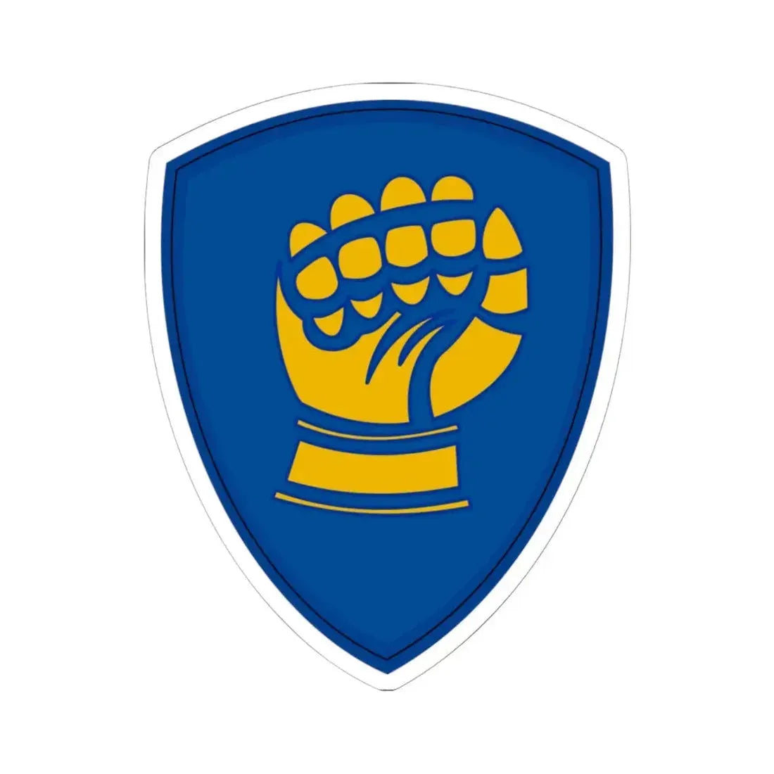 46th Infantry Division CSIB (U.S. Army) STICKER Vinyl Kiss-Cut Decal 6 Inch White - The Sticker Space