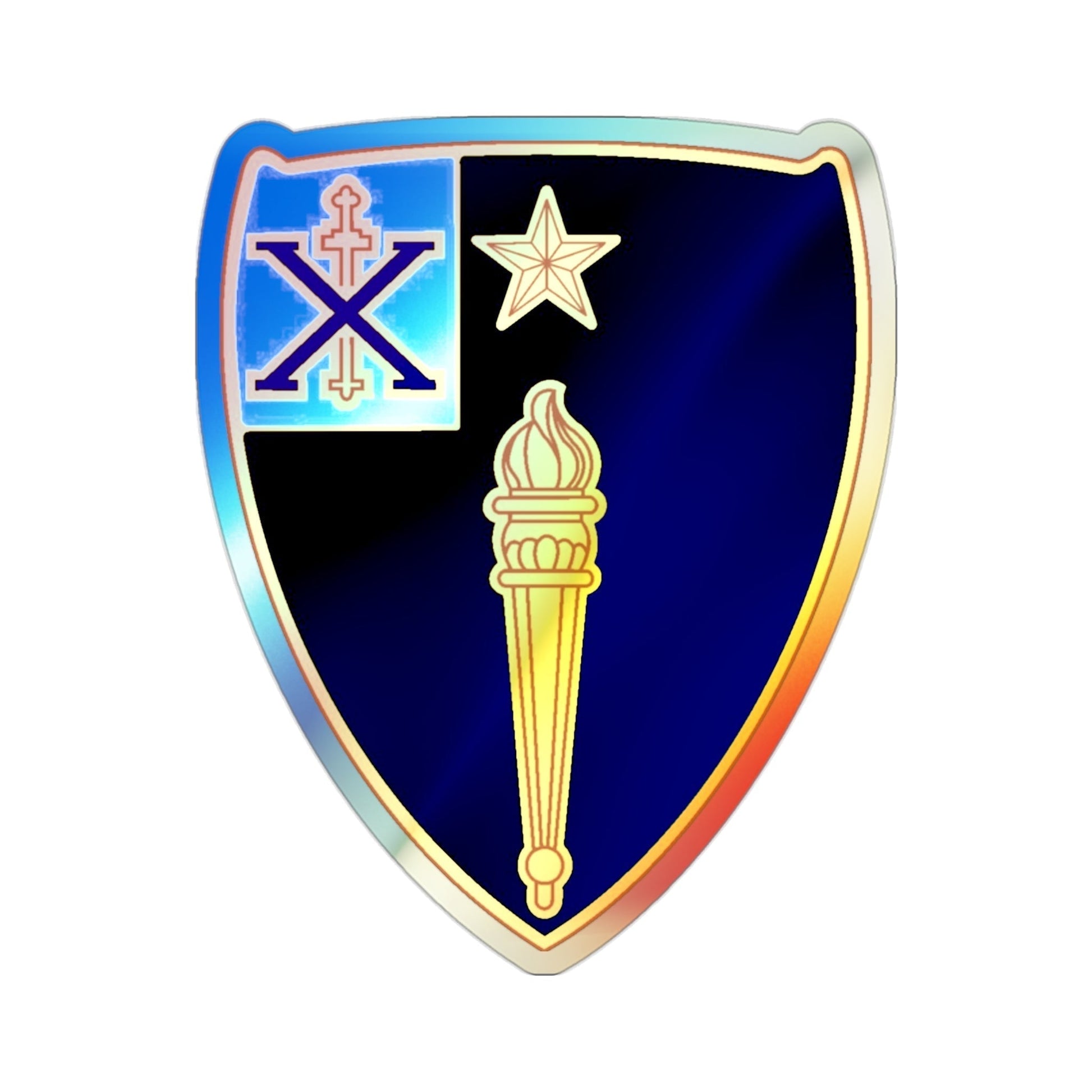 46th Infantry Regiment (U.S. Army) Holographic STICKER Die-Cut Vinyl Decal-2 Inch-The Sticker Space