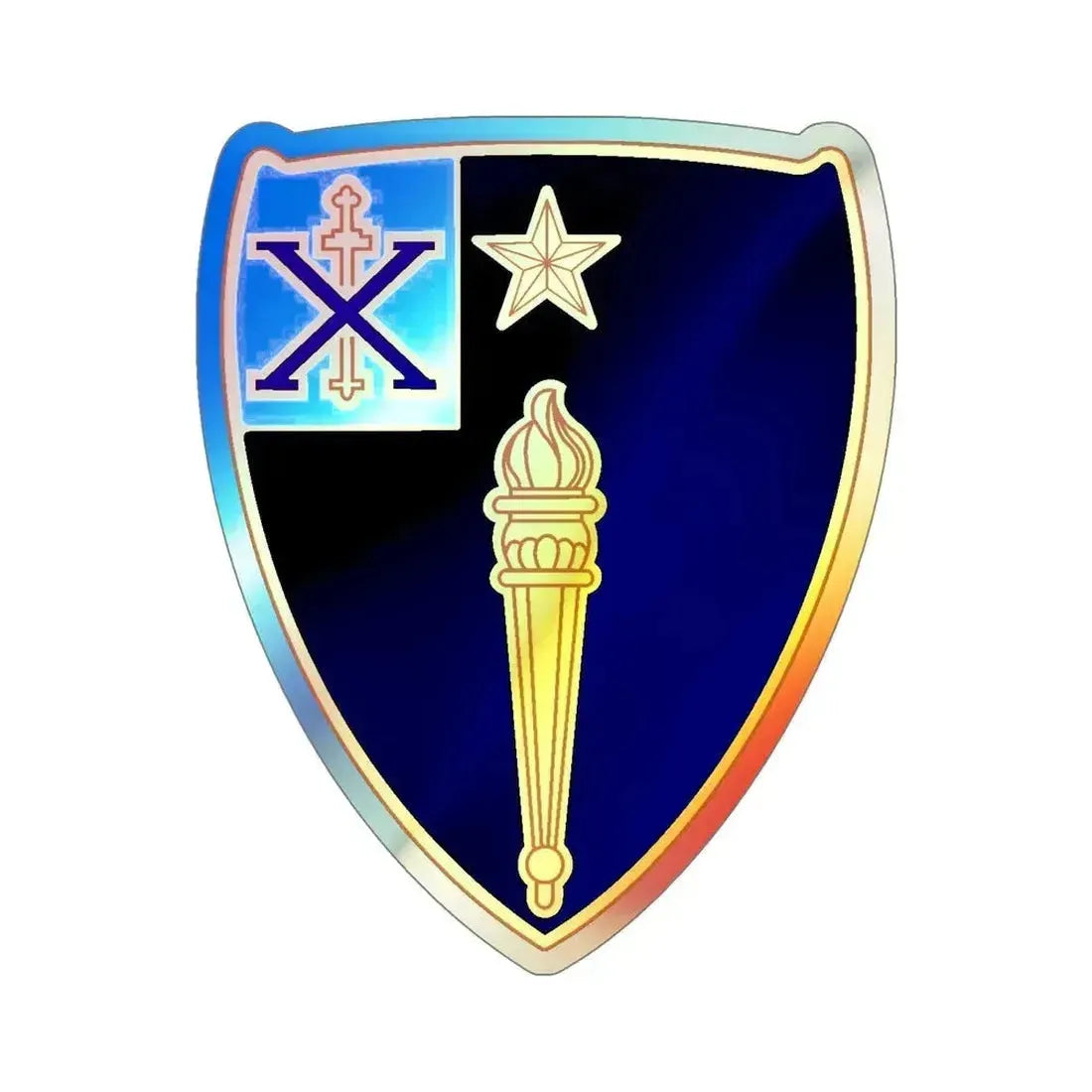 46th Infantry Regiment (U.S. Army) Holographic STICKER Die-Cut Vinyl Decal 6 Inch Holographic - The Sticker Space