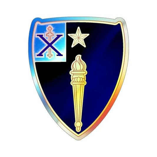 46th Infantry Regiment (U.S. Army) Holographic STICKER Die-Cut Vinyl Decal 6 Inch Holographic - The Sticker Space