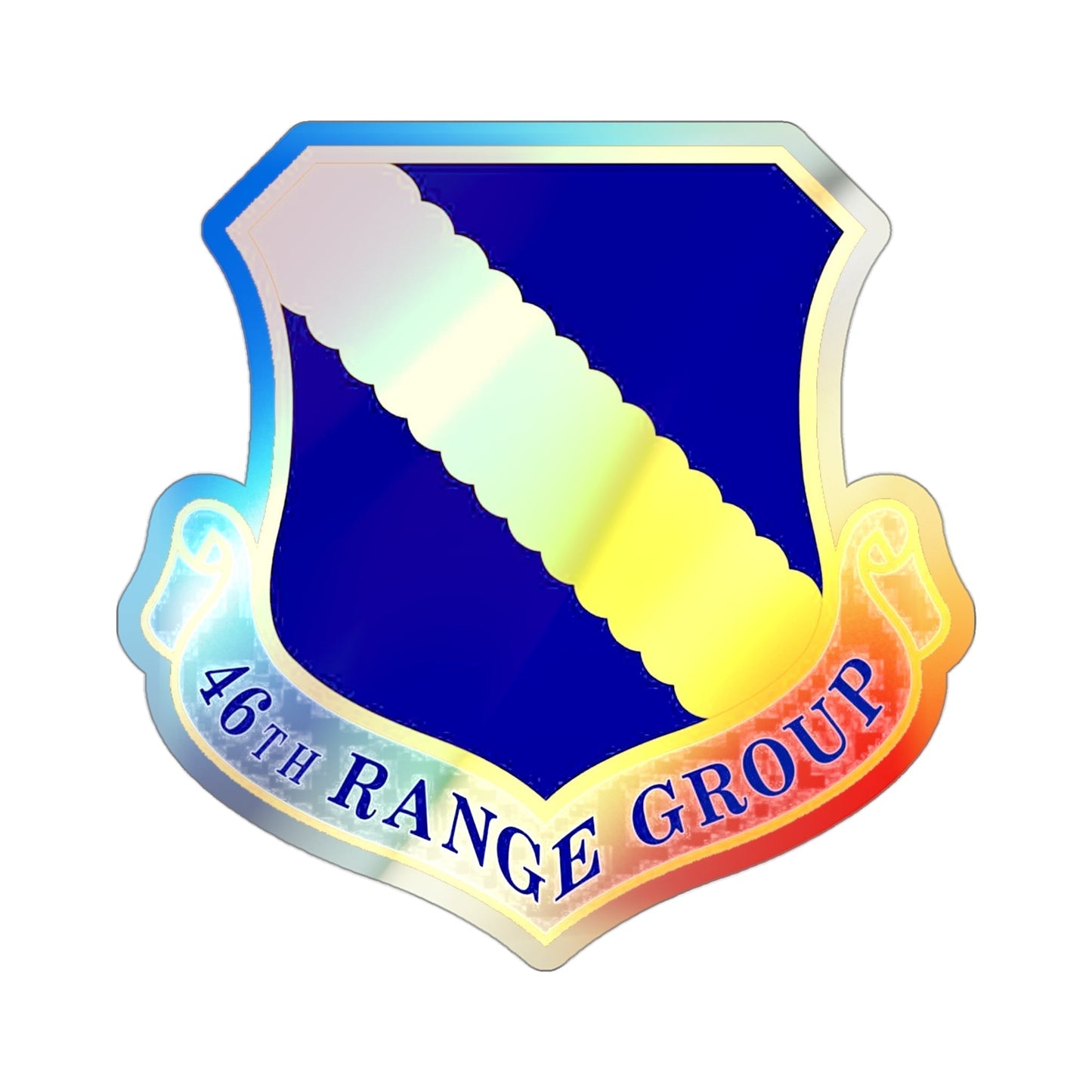 46th Range Group (U.S. Air Force) Holographic STICKER Die-Cut Vinyl Decal-3 Inch-The Sticker Space