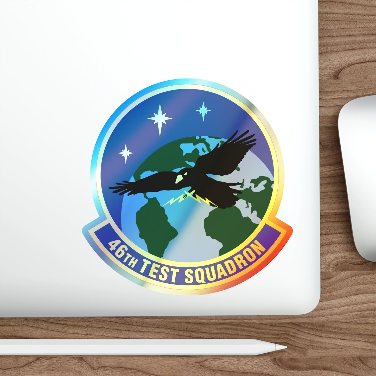 46th Test Squadron (U.S. Air Force) Holographic STICKER Die-Cut Vinyl Decal-The Sticker Space