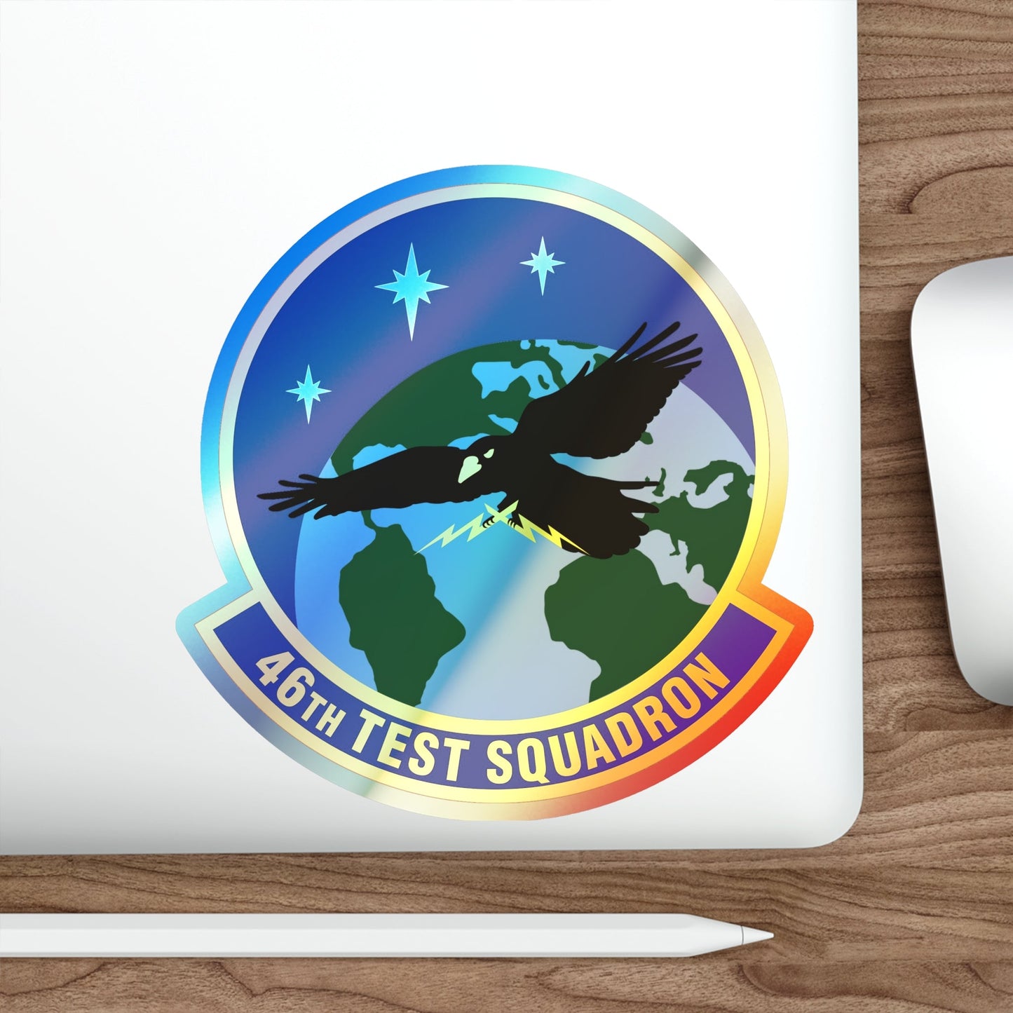 46th Test Squadron (U.S. Air Force) Holographic STICKER Die-Cut Vinyl Decal-The Sticker Space