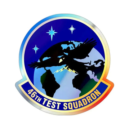 46th Test Squadron (U.S. Air Force) Holographic STICKER Die-Cut Vinyl Decal 2 Inch Holographic - The Sticker Space