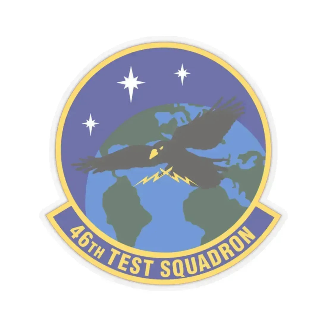 46th Test Squadron (U.S. Air Force) STICKER Vinyl Kiss-Cut Decal 2 Inch Transparent - The Sticker Space