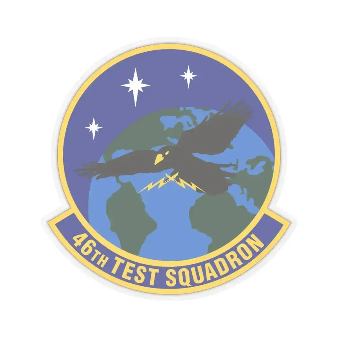 46th Test Squadron (U.S. Air Force) STICKER Vinyl Kiss-Cut Decal 6 Inch Transparent - The Sticker Space