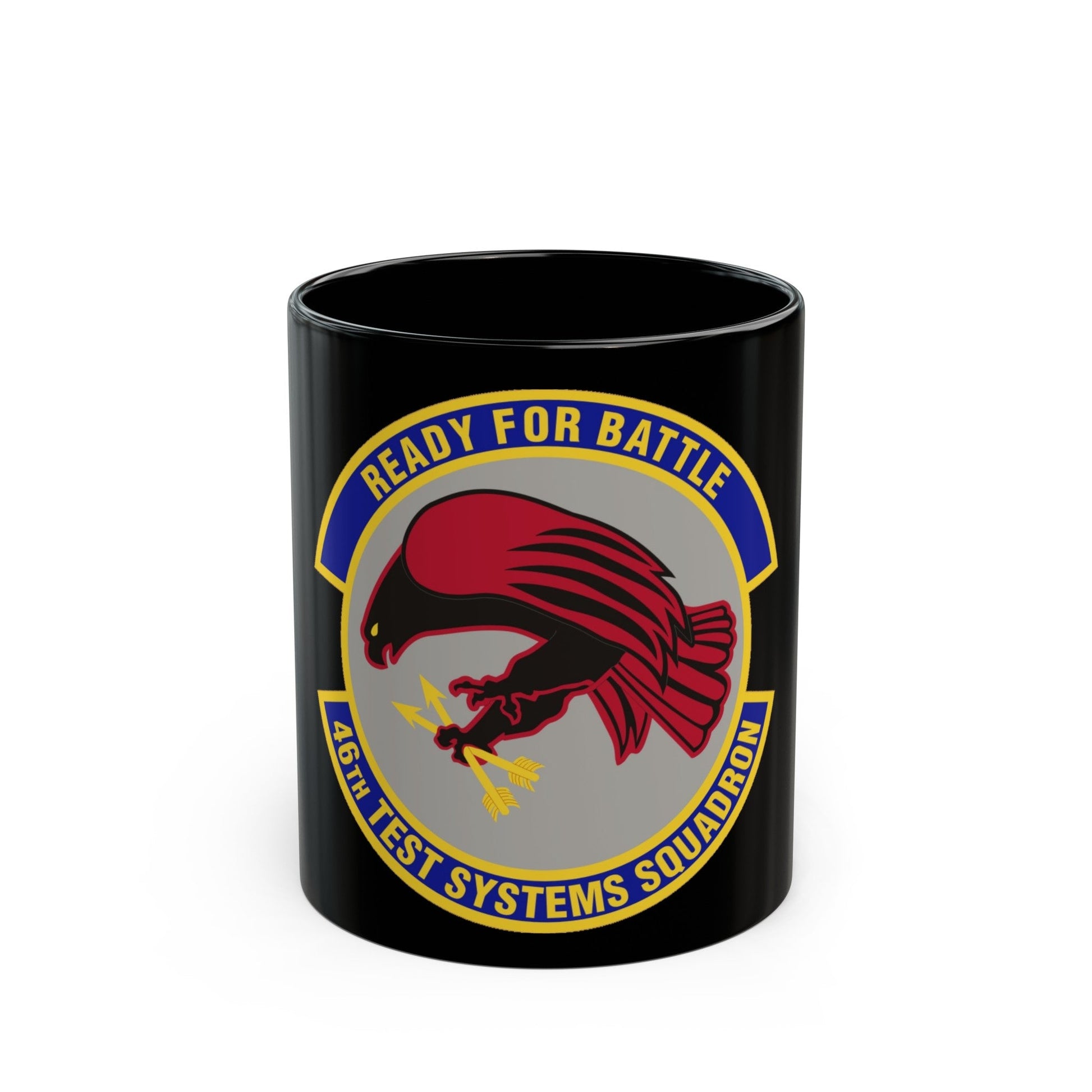 46th Test Systems Squadron (U.S. Air Force) Black Coffee Mug-11oz-The Sticker Space