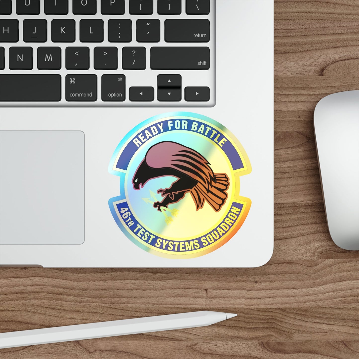 46th Test Systems Squadron (U.S. Air Force) Holographic STICKER Die-Cut Vinyl Decal-The Sticker Space