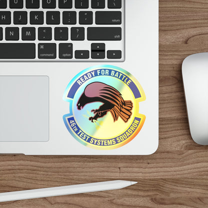 46th Test Systems Squadron (U.S. Air Force) Holographic STICKER Die-Cut Vinyl Decal-The Sticker Space