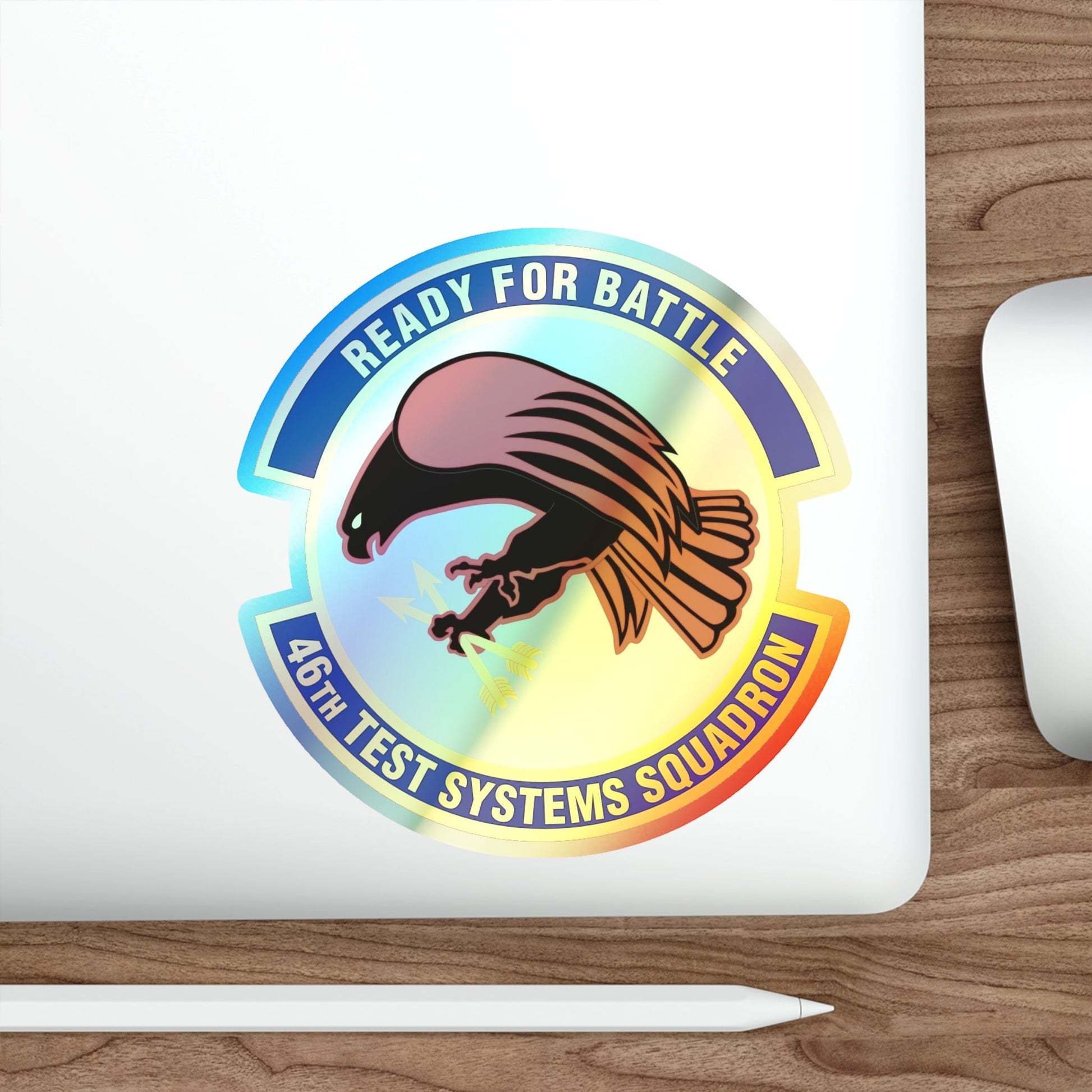 46th Test Systems Squadron (U.S. Air Force) Holographic STICKER Die-Cut Vinyl Decal-The Sticker Space