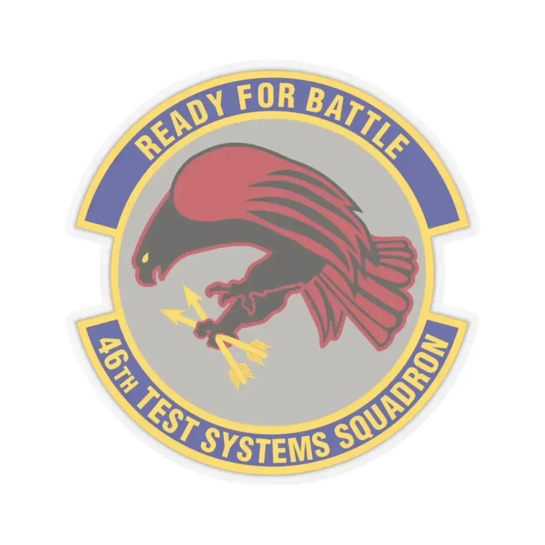 46th Test Systems Squadron (U.S. Air Force) STICKER Vinyl Kiss-Cut Decal 6 Inch Transparent - The Sticker Space
