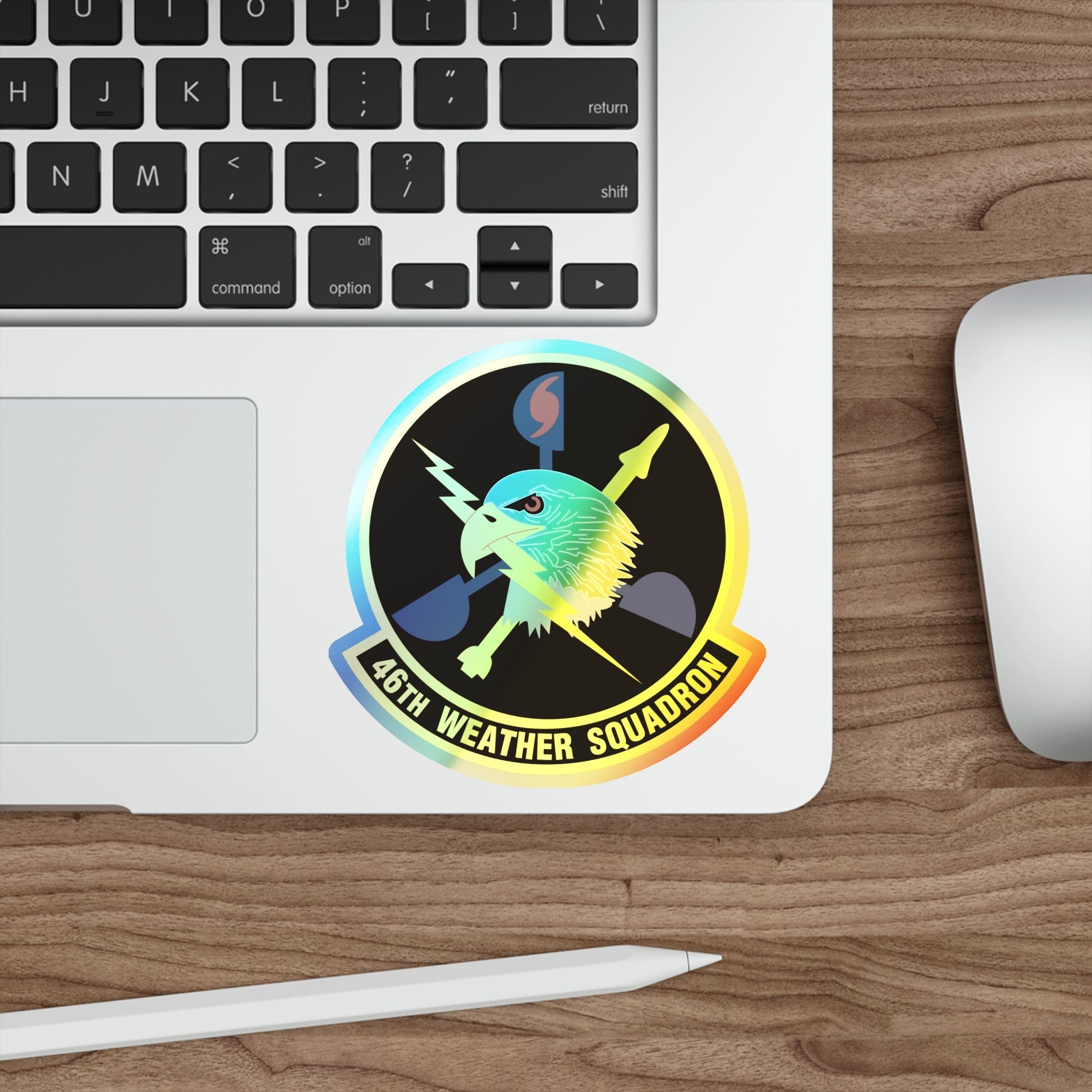 46th Weather Squadron (U.S. Air Force) Holographic STICKER Die-Cut Vinyl Decal-The Sticker Space