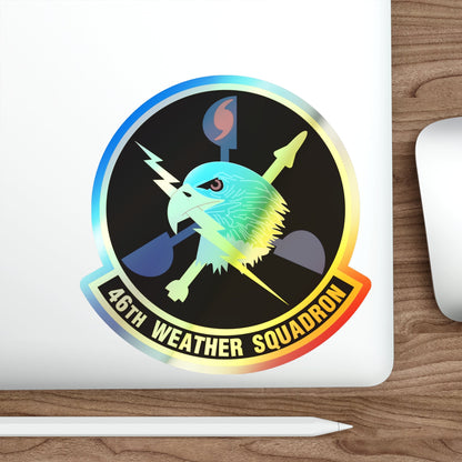 46th Weather Squadron (U.S. Air Force) Holographic STICKER Die-Cut Vinyl Decal-The Sticker Space