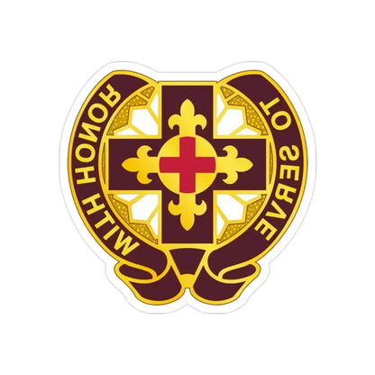 47 Field Hospital (U.S. Army) REVERSE PRINT Transparent Die-Cut STICKER 2 Inch Die-Cut Transparent - The Sticker Space