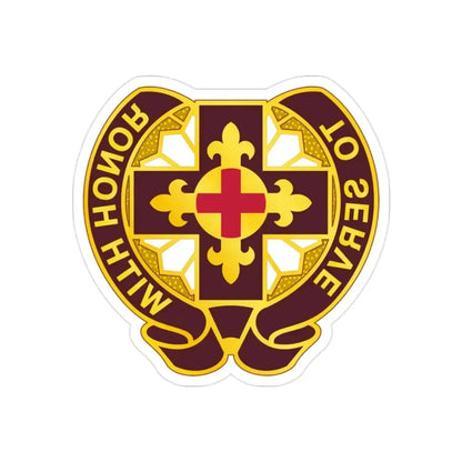 47 Field Hospital (U.S. Army) REVERSE PRINT Transparent Die-Cut STICKER - The Sticker Space
