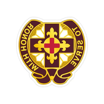 47 Field Hospital (U.S. Army) REVERSE PRINT Transparent Die-Cut STICKER - The Sticker Space