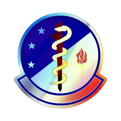 47 Operational Medical Readiness Squadron AETC (U.S. Air Force) Holographic STICKER Die-Cut Vinyl Decal 4 Inch - The Sticker Space