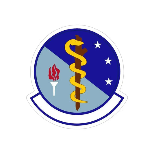 47 Operational Medical Readiness Squadron AETC (U.S. Air Force) REVERSE PRINT Transparent Die-Cut STICKER 6 Inch Die-Cut Transparent - The Sticker Space