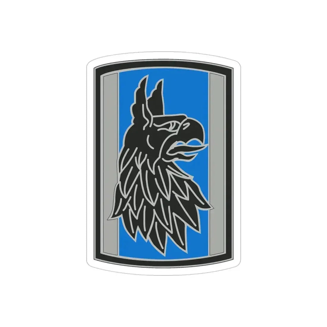 470 Military Intelligence Brigade 2 (U.S. Army) REVERSE PRINT Transparent Die-Cut STICKER 4 Inch Die-Cut Transparent - The Sticker Space