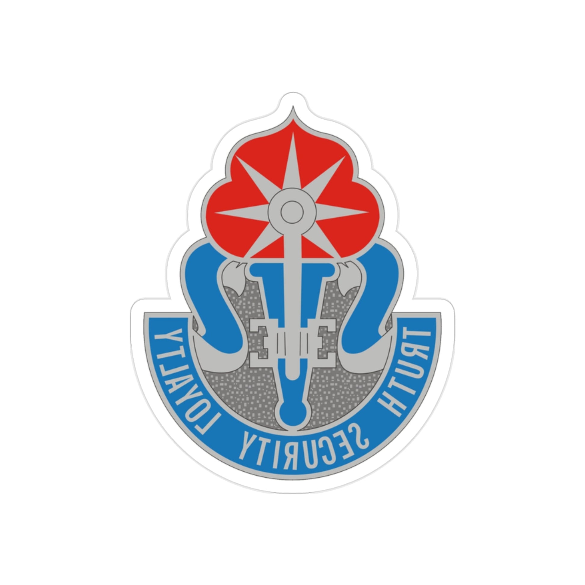 470 Military Intelligence Brigade (U.S. Army) REVERSE PRINT Transparent STICKER-2" × 2"-The Sticker Space