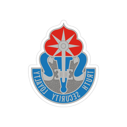 470 Military Intelligence Brigade (U.S. Army) REVERSE PRINT Transparent STICKER-6" × 6"-The Sticker Space