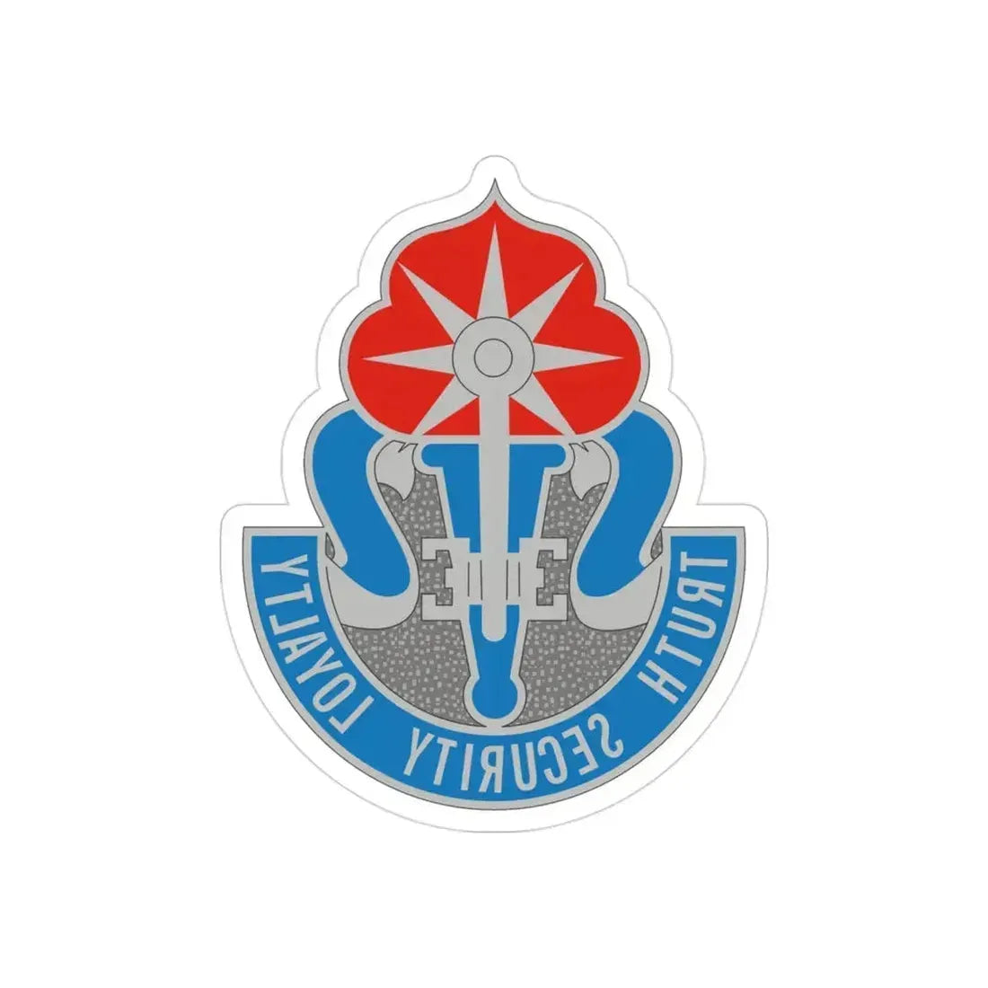 470 Military Intelligence Brigade (U.S. Army) REVERSE PRINT Transparent Die-Cut STICKER 3 Inch Die-Cut Transparent - The Sticker Space