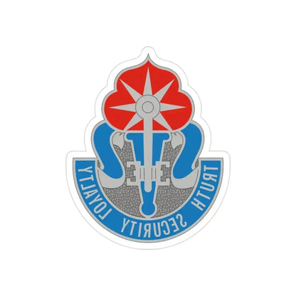 470 Military Intelligence Brigade (U.S. Army) REVERSE PRINT Transparent Die-Cut STICKER 3 Inch Die-Cut Transparent - The Sticker Space