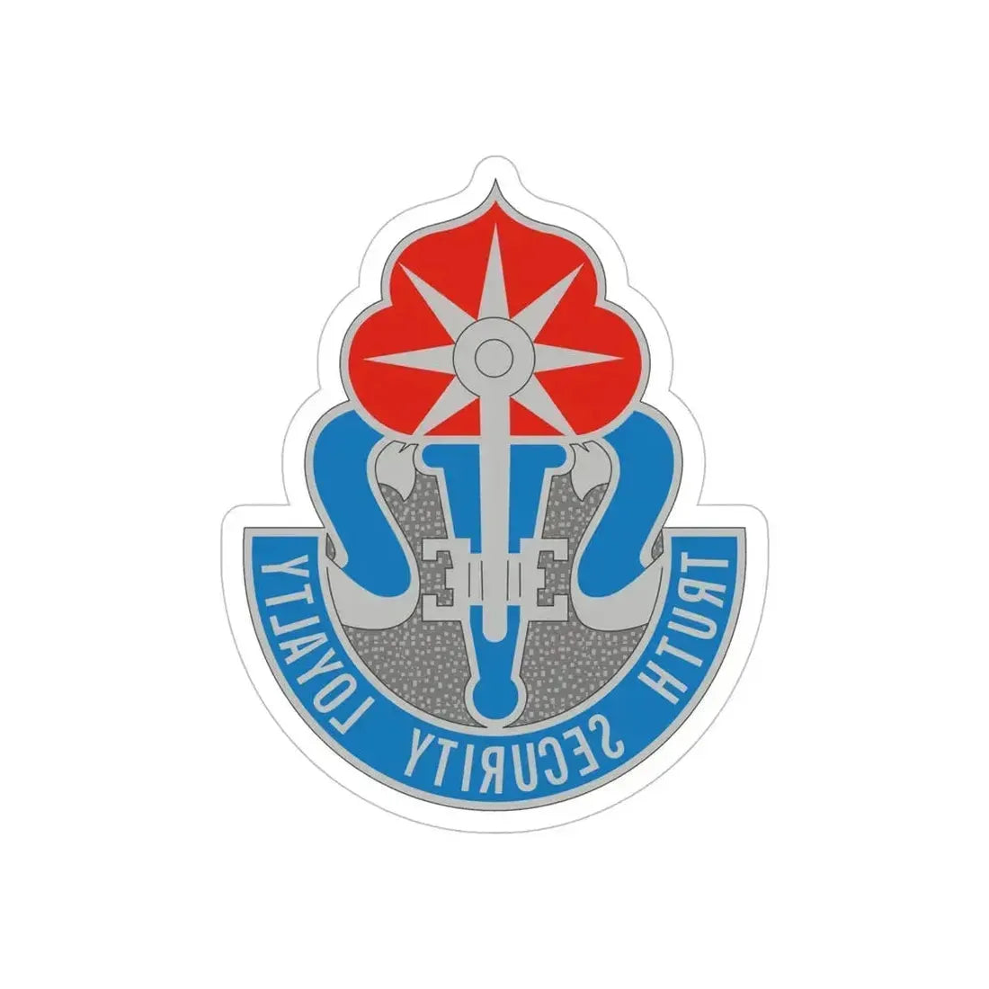 470 Military Intelligence Brigade (U.S. Army) REVERSE PRINT Transparent Die-Cut STICKER 6 Inch Die-Cut Transparent - The Sticker Space