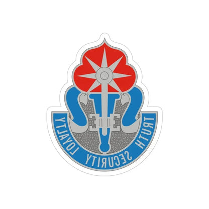 470 Military Intelligence Brigade (U.S. Army) REVERSE PRINT Transparent Die-Cut STICKER - The Sticker Space