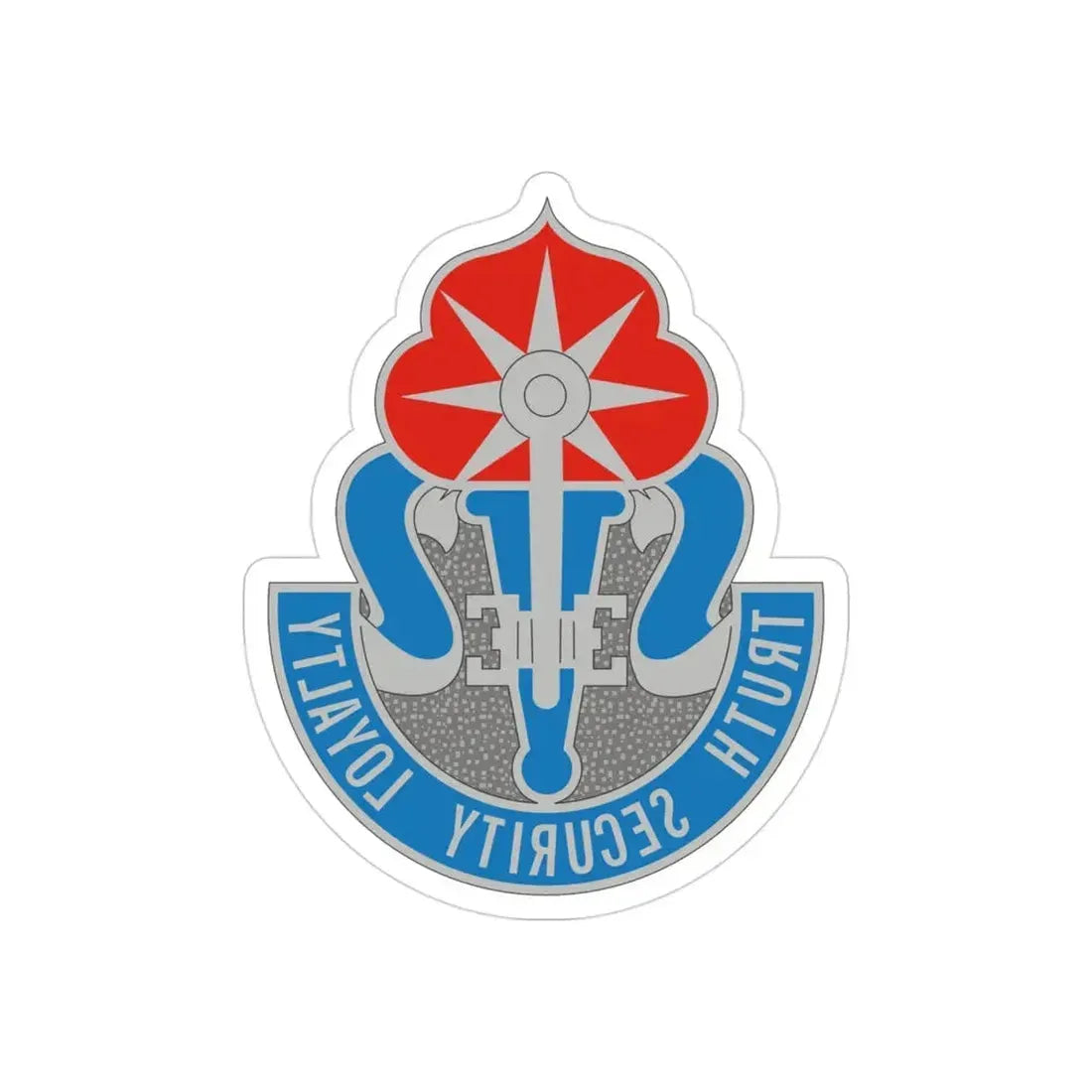 470 Military Intelligence Brigade (U.S. Army) REVERSE PRINT Transparent Die-Cut STICKER - The Sticker Space
