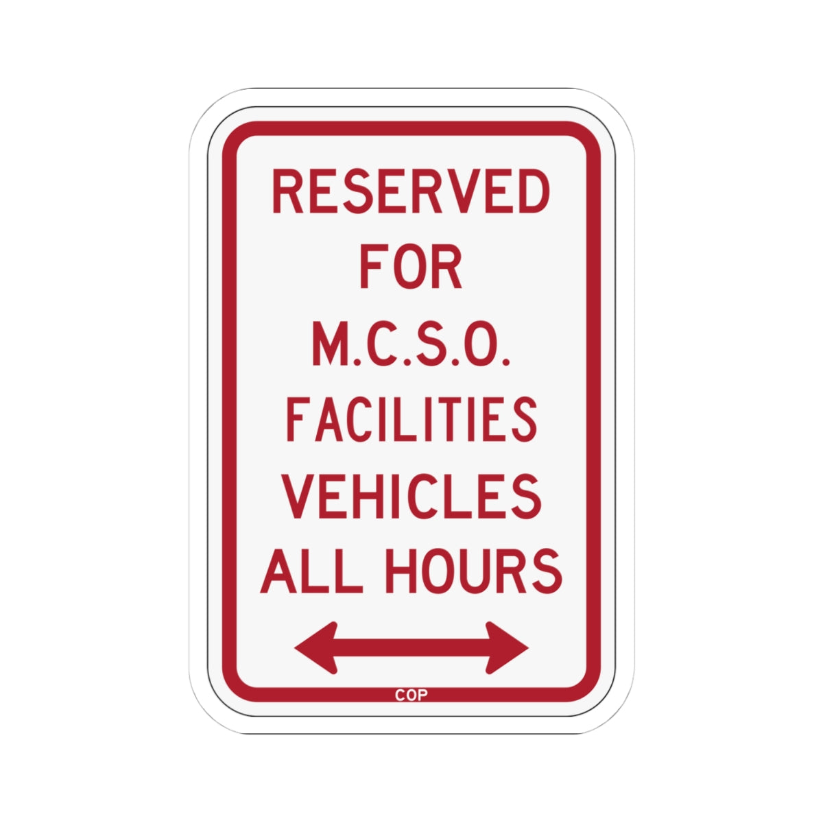 PBOT Road sign P4395D (Oregon) (Road Sign) STICKER Vinyl Kiss-Cut Decal